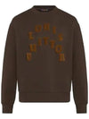 Tuffetage Crew Neck Cotton Sweatshirt Coffee - LOUIS VUITTON - BALAAN 1