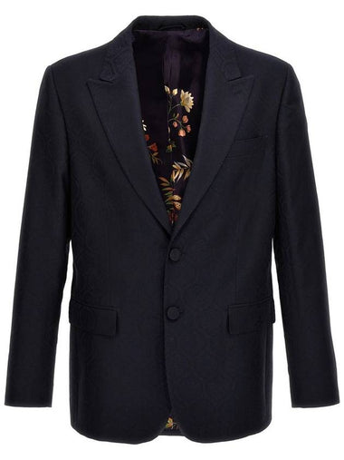 Etro Single-Breasted Jacquard Blazer - ETRO - BALAAN 1