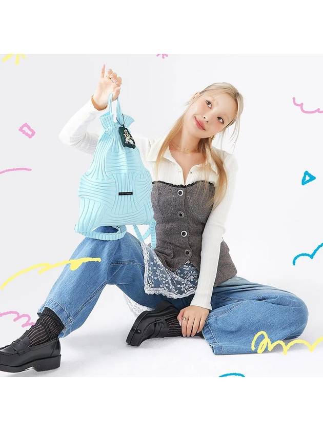 Bow backpack light blue - PLEATSMAMA - BALAAN 3