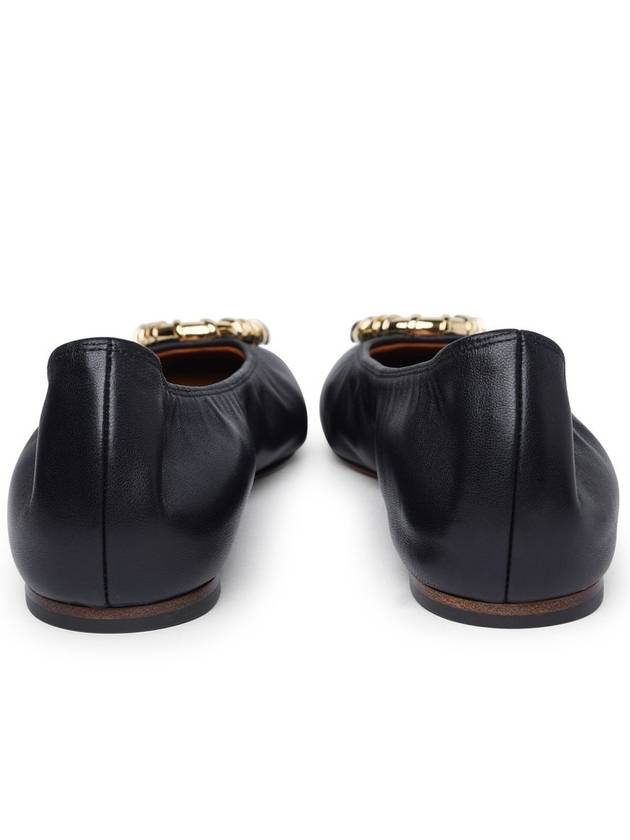 Buckle Leather Ballerina Shoes FWBAMB03NAPAP24 - LANVIN - BALAAN 5