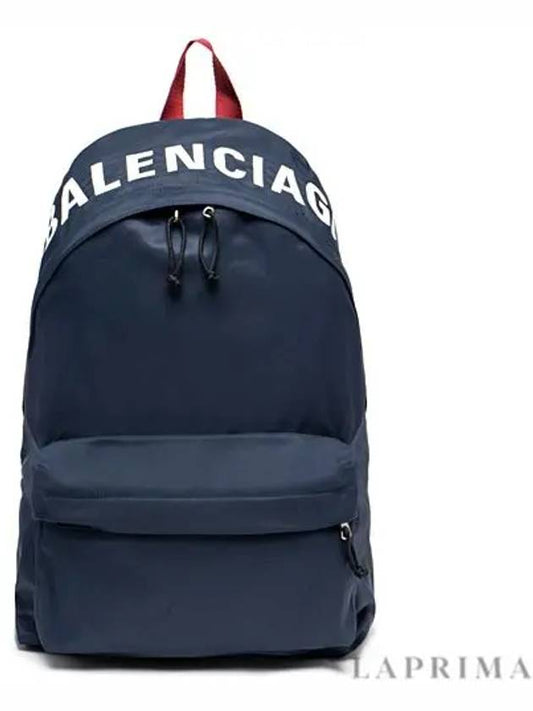 wheel logo backpack navy - BALENCIAGA - BALAAN 2