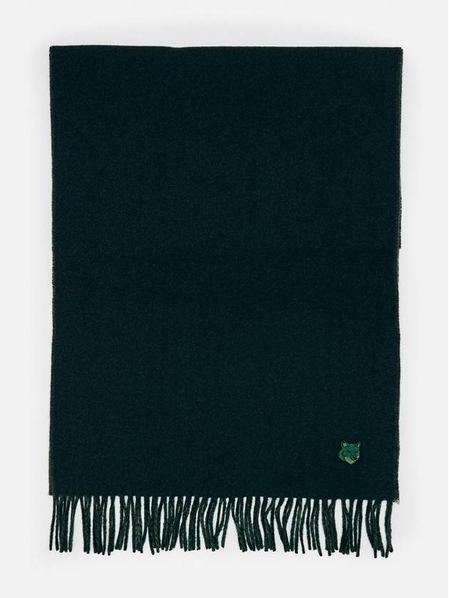 Bold Foxhead Two tone Muffler Scarf Green - MAISON KITSUNE - BALAAN 1