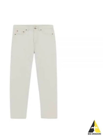 Slim Fit Denim Jeans Chalk White - SAINT LAURENT - BALAAN 2