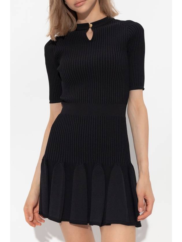 Balmain Ribbed Dress, Women's, Black - BALMAIN - BALAAN 3