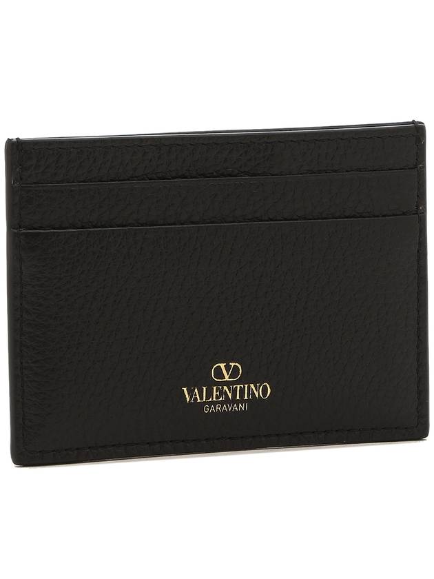 Stampa Alce Rockstud Card Wallet Black - VALENTINO - BALAAN 4