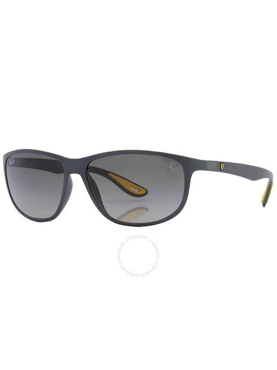 Ray Ban Scuderia Ferrari Grey Gradient Pillow Unisex Sunglasses RB4394M F60811 61 - RAY-BAN - BALAAN 2