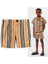 8009065 Icon Stripe Cotton Shorts - BURBERRY - BALAAN 1