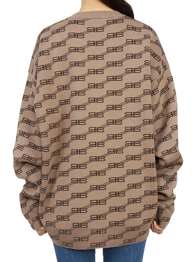 BB Monogram Sweatshirt Brown - BALENCIAGA - BALAAN 5