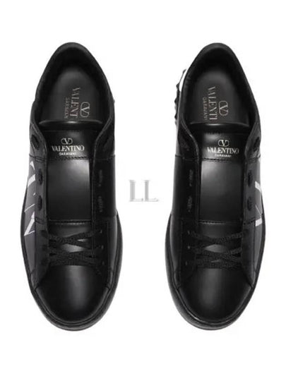 VLTN Logo Low Top Sneakers Black - VALENTINO - BALAAN 2