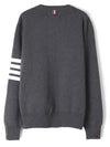 4 Bar Armband Milano Stitch Knit Top Mid Grey - THOM BROWNE - BALAAN 3