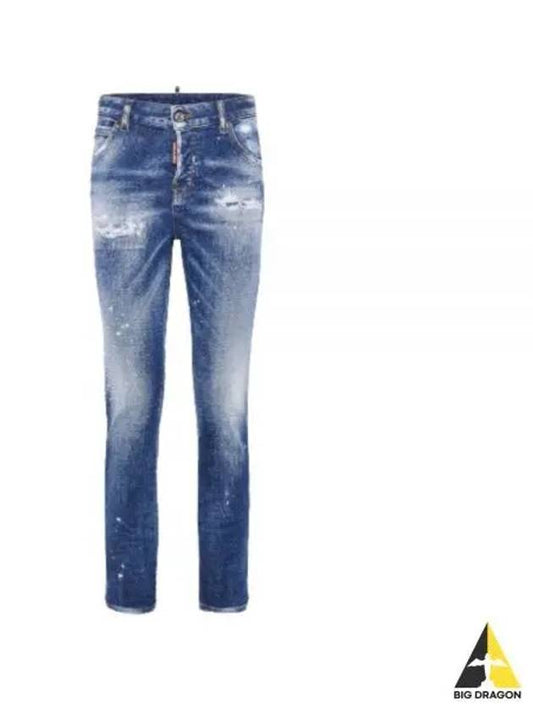 Medium Heritage Rammendo Wash Cool Girl Jeans Blue - DSQUARED2 - BALAAN 2