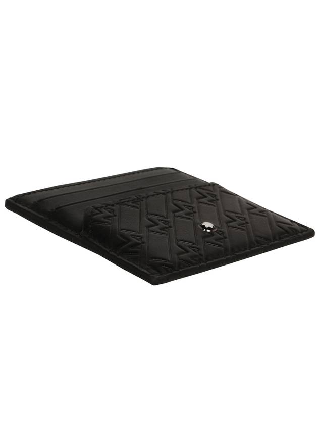 Men's Logo Card Wallet Black - MONTBLANC - BALAAN 4