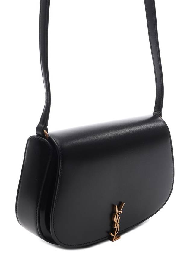 Voltaire Box Half-moon Shoulder Bag Black - SAINT LAURENT - BALAAN 4