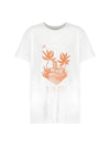 Men's Zafferh Printed Cotton Short Sleeve T-Shirt White - ISABEL MARANT - BALAAN 2