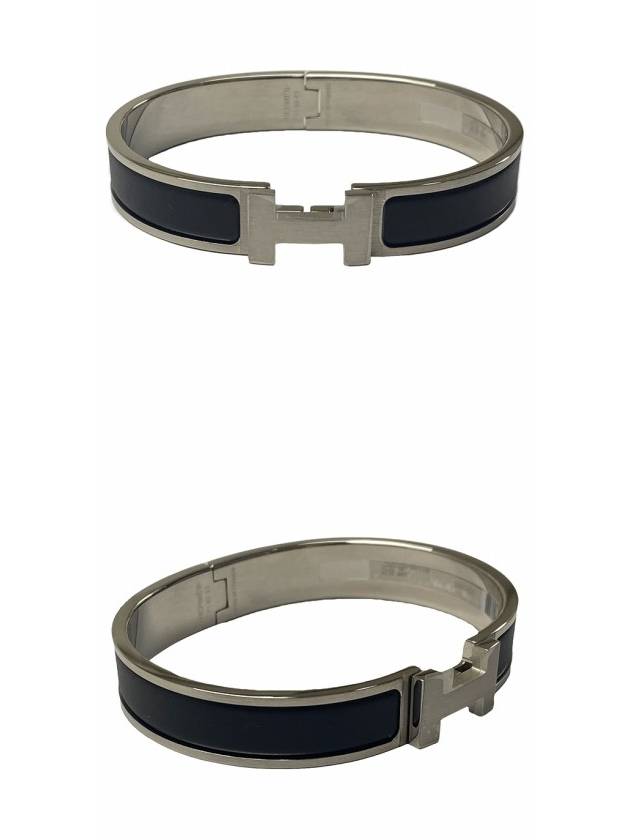 H703203F B01 ClickAche Palladium Hardware Bracelet Noir Matte Bracelet TPM - HERMES - BALAAN 4