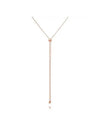 Dextera Circle Pendant Necklace Rose Gold - SWAROVSKI - BALAAN 5