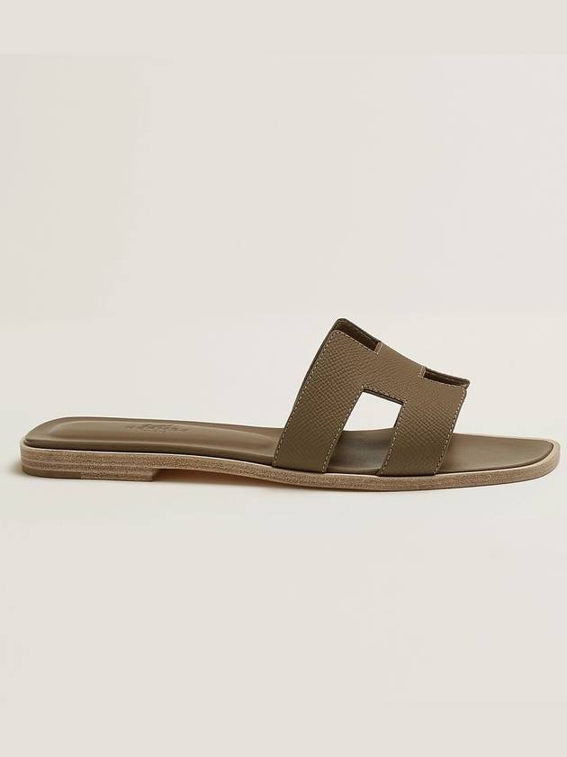 Oran Sandals Calfskin Etoupe STK - HERMES - BALAAN 2