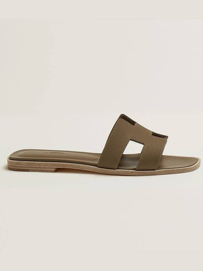 Oran Sandals Calfskin Etoupe STK - HERMES - BALAAN 2