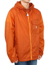 Men's Samakar Zip Up Hoodie Orange - MONCLER - BALAAN 5