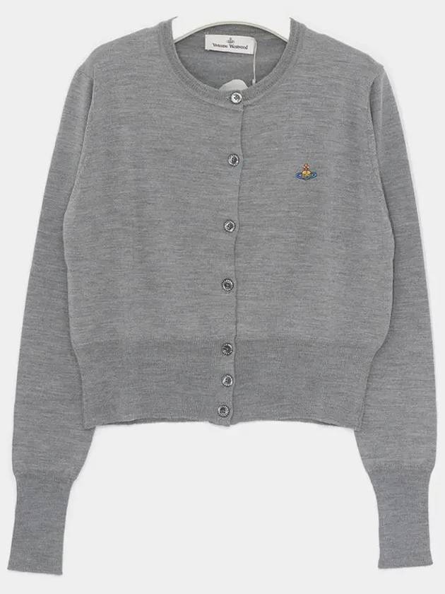 Bea Cropped Cardigan Grey - VIVIENNE WESTWOOD - BALAAN 4