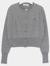 Bea Cropped Cardigan Grey - VIVIENNE WESTWOOD - BALAAN 2