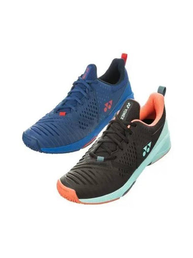 YONEX SHT S3MGCEX SONICAGE 3 CL2023 Sony Cage Tennis Shoes Clay Court Black Navy - YOUNESS - BALAAN 1