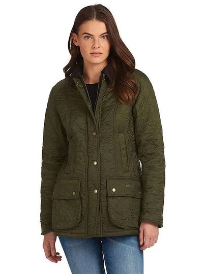 Beadnell Polar Quilt Jacket Olive - BARBOUR - BALAAN 2