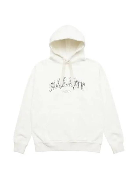 Miley Logo Print Hoodie White - ISABEL MARANT - BALAAN 2