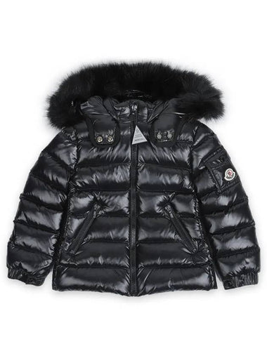 Kids BADYF Down Hooded Fur Padded Jacket Black 1A00109 C0064 999 8 10A - MONCLER - BALAAN 1