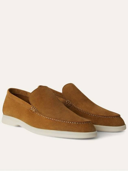 Summer Work Suede Loafers Tan Brown - LORO PIANA - BALAAN 2