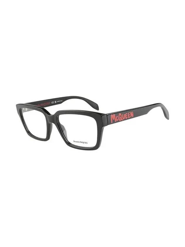 Eyewear Square Acetate Eyeglasses Black - ALEXANDER MCQUEEN - BALAAN 4