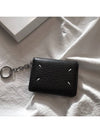 Stitch Keyring Leather Card Wallet Black - MAISON MARGIELA - BALAAN 2