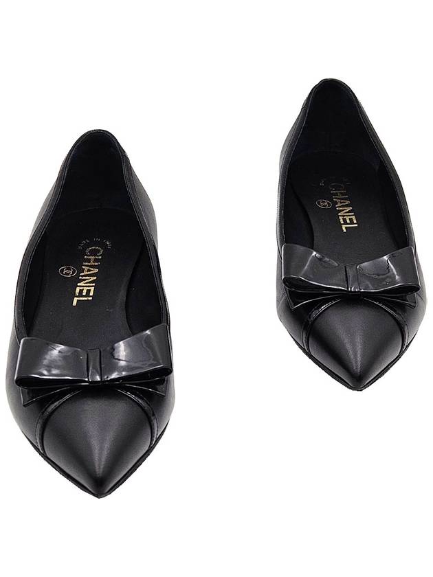 Chanel G32236 Black Ribbon Ballerina Flat Shoes 36 - CHANEL - BALAAN 1