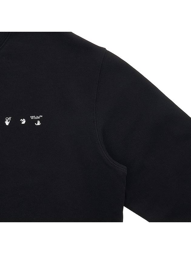 crewneck jersey cotton sweatshirt black - OFF WHITE - BALAAN 6