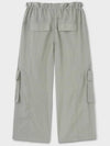 Silk Gloss Big Pocket String Wide Pants Dusty Mint - NOIRER FOR WOMEN - BALAAN 4