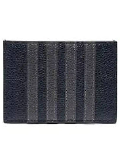 Men's Pebble Diagonal Stripe Card Wallet Navy - THOM BROWNE - BALAAN 2