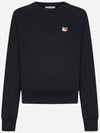 Fox Head Patch Adjusted Sweatshirt Black - MAISON KITSUNE - BALAAN 5