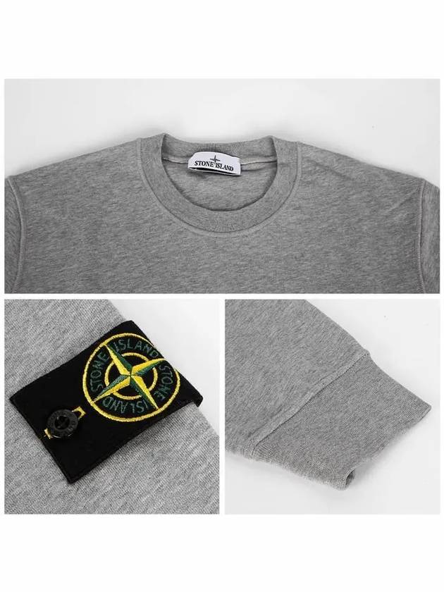 Wappen Patch Garment Dyed Sweatshirt Grey - STONE ISLAND - BALAAN 6