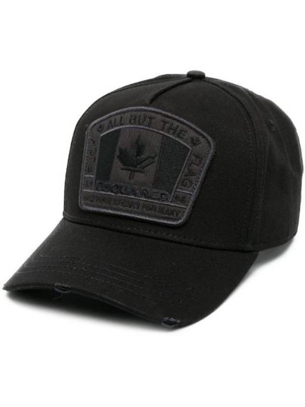 Canadian Flag Ball Cap Black - DSQUARED2 - BALAAN 1