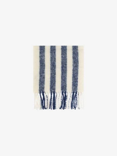 Carro Mohair Alpaca Muffler White Blue - JACQUEMUS - BALAAN 2