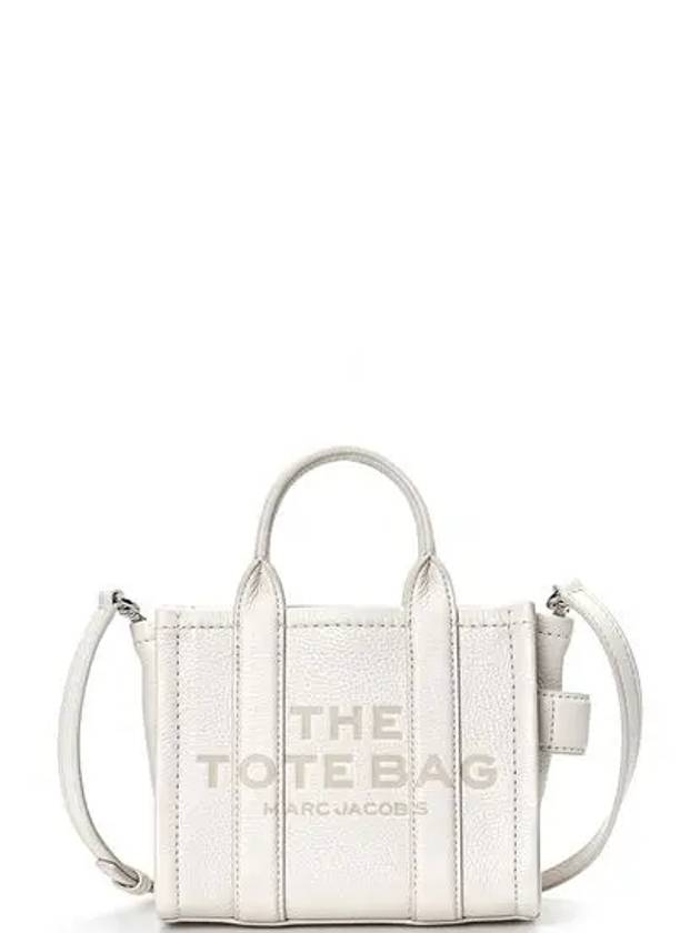 Mini Micro Leather Tote Bag White - MARC JACOBS - BALAAN 2