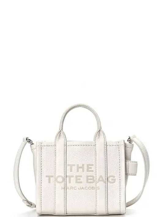 Women's Micro Leather Tote Bag Silver - MARC JACOBS - BALAAN 2