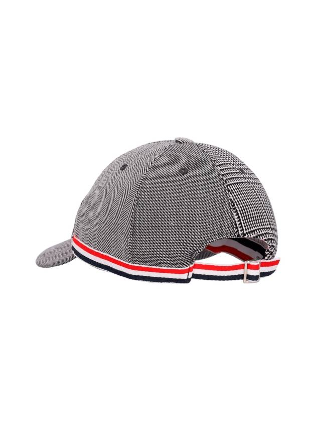 Prince Of Wales Wool Ball Cap Black White - THOM BROWNE - BALAAN 3