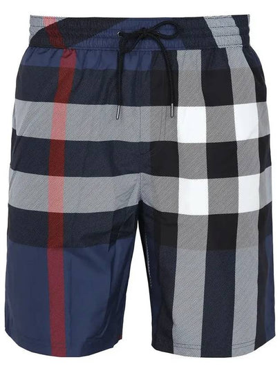 Check Swim Shorts Blue - BURBERRY - BALAAN 2