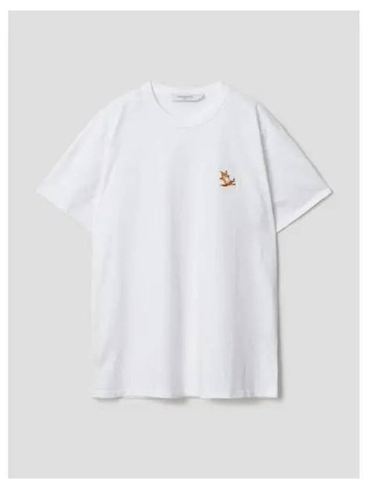 Unisex Chillex Fox Patch Classic T shirt White Domestic Product GM0023072878086 - MAISON KITSUNE - BALAAN 1