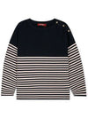 Oranto Rayon Long Sleeve T Shirt Navy - MAX MARA - BALAAN 2