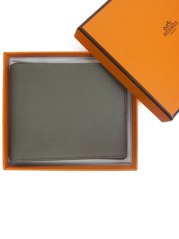 Citizen Twill Compact Card Wallet Gris Meyer - HERMES - BALAAN 3