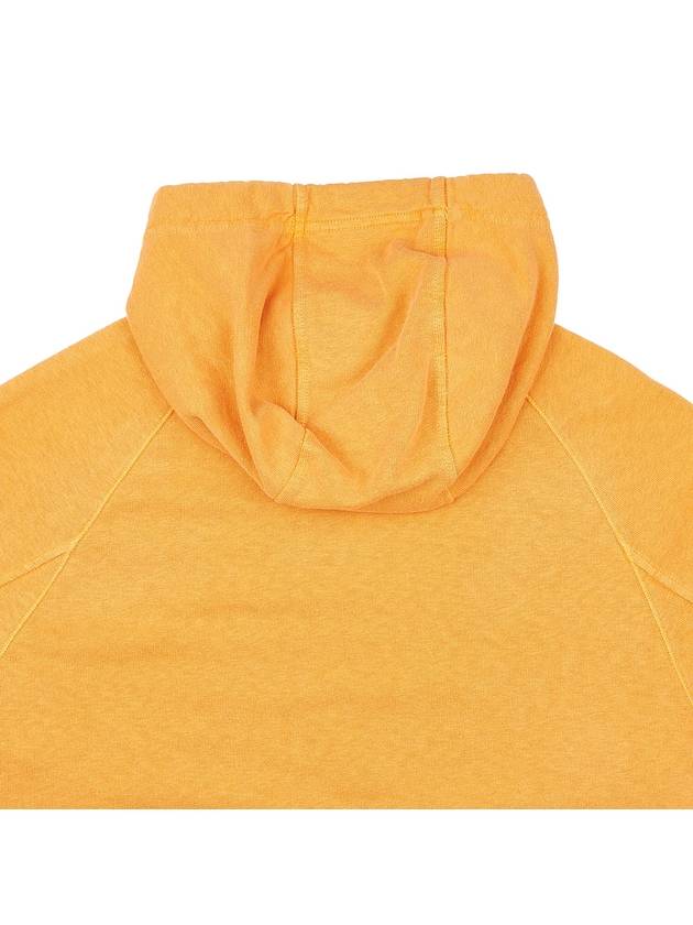 Men's Waffen Patch OLD Treatment Cotton Hoodie Orange - STONE ISLAND - BALAAN 8