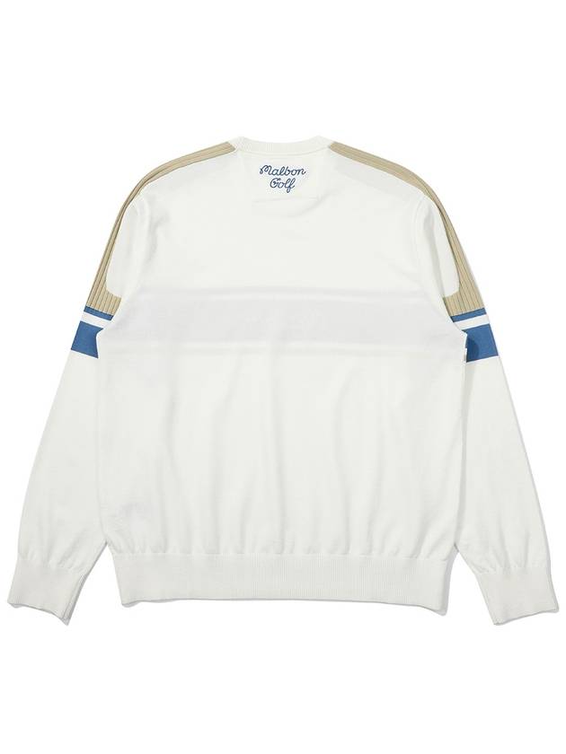 Color block signature knit OFF WHITE MAN - MALBON GOLF - BALAAN 2