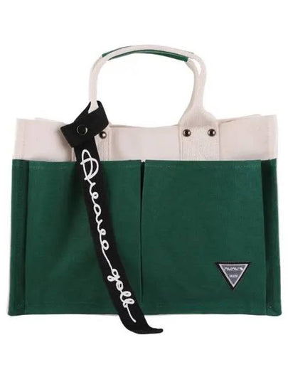 Golf tennis two-tone color tote bag pouch green - AVAVE - BALAAN 2